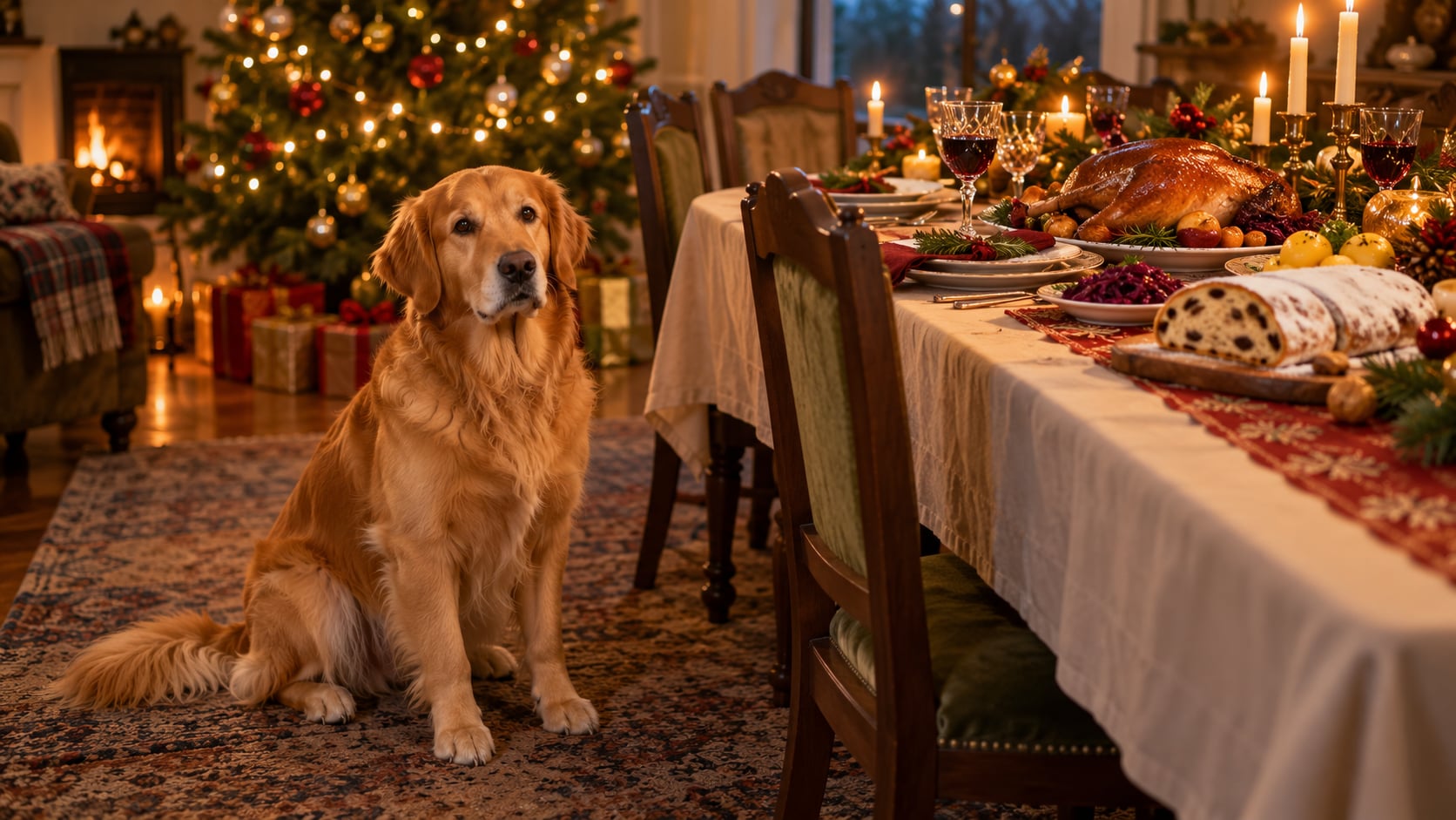 Hund & Weihnachtsessen: Welche Reste sind gefährlich?