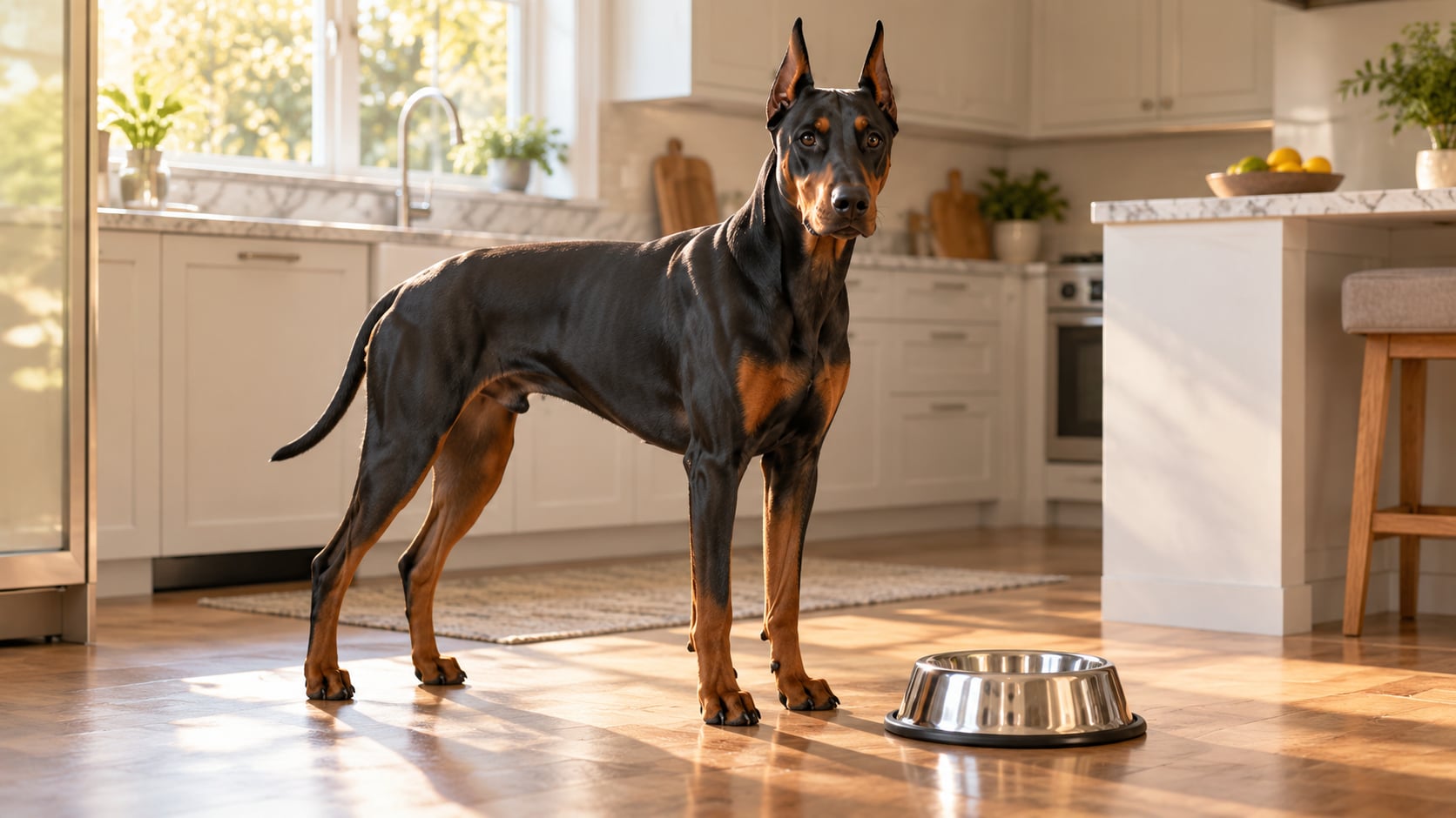 Hundefutter Dobermann: Protein, Taurin & Fütterung